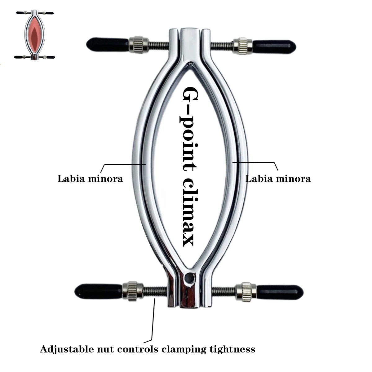 Clitoris Vagina Spreader G-spot Speculum Spreader Adjustable Pressure Pussy Splitter Vaginal Expander Stretcher Adult Sex Toys