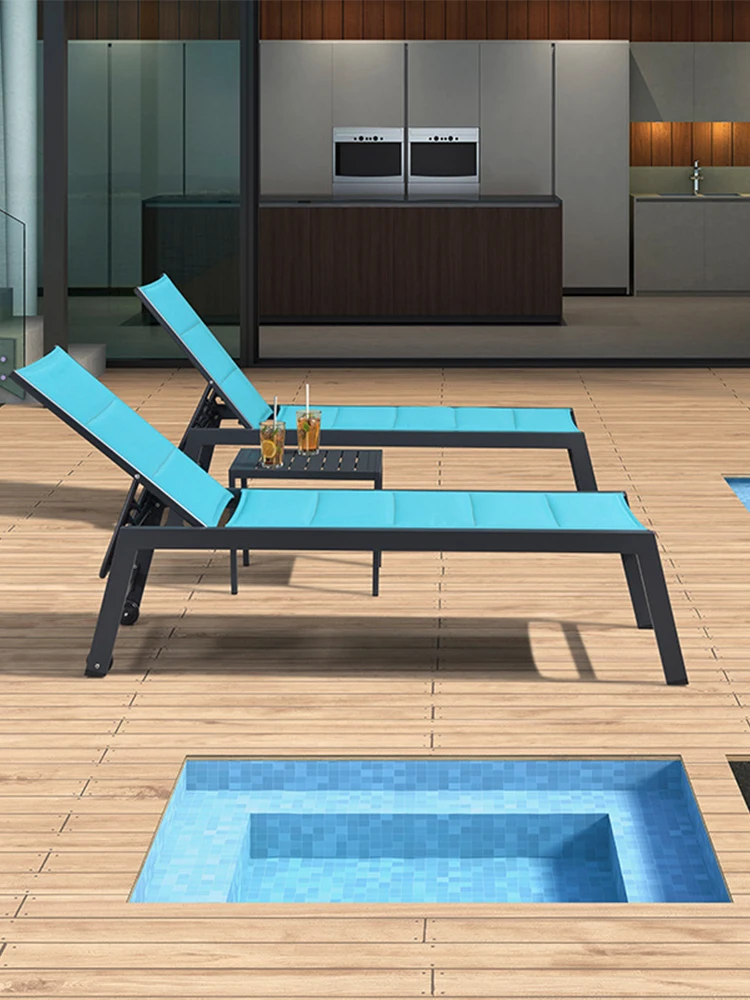 

Outdoor lounge chairs, waterproof and sunscreen balconies, home leisure sun chairs, outdoor courtyard folding beds, beach chairs