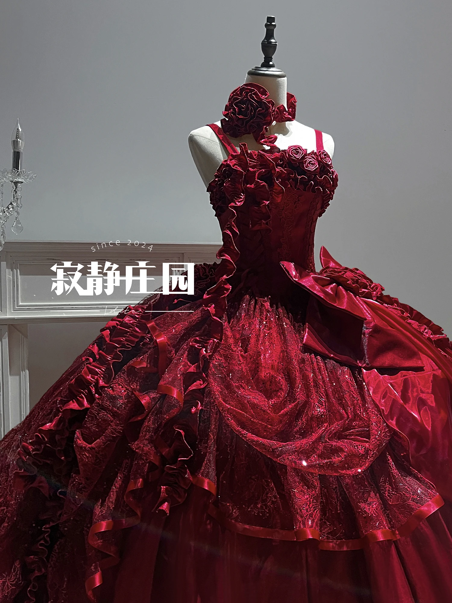 Original Heavy Industry Blue Lolita Maxi Dress Summer New