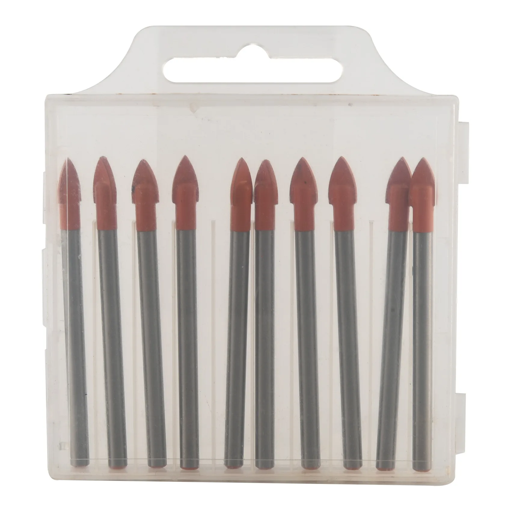 

10 Pieces 6MM Glass and Tile Drill Bits Set Carbide Drilling