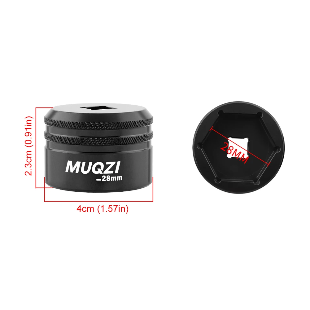 Aluminum Alloy Bike Fork Topcap Socket Tool for Cycling