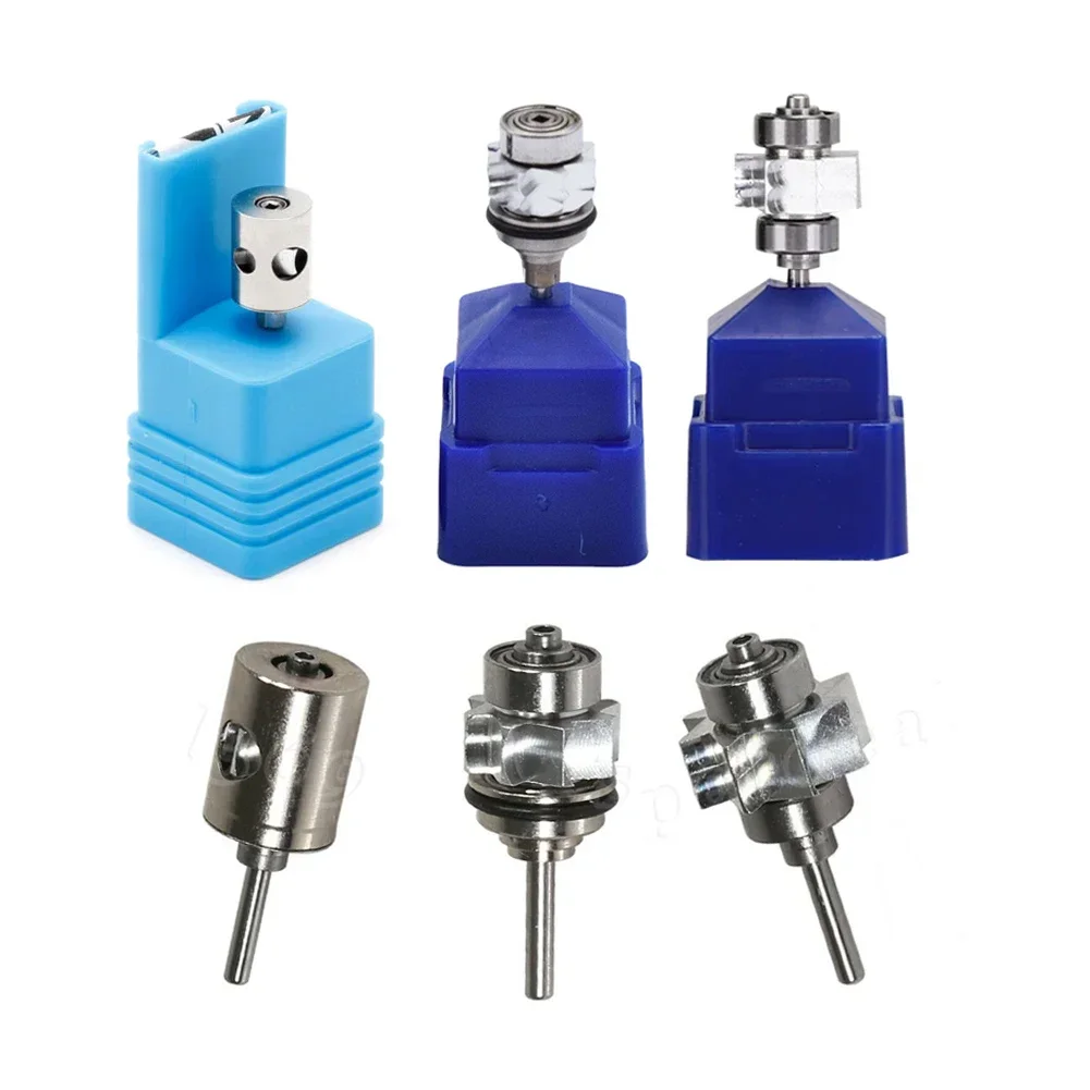 

5Pcs NSK Standard Head Turbine Cartridge Rotor High Speed Dental Handpiece Wrench Push Button Collet Bearing Rotors Spare Parts