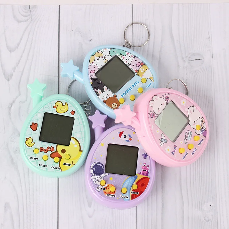 90S Nostalgic Virtual Cyber Tamagotchi  Pet Toy Console Kid’s Toy Portable Keyring Funny Virtual Cyber Toy Christmas Gift