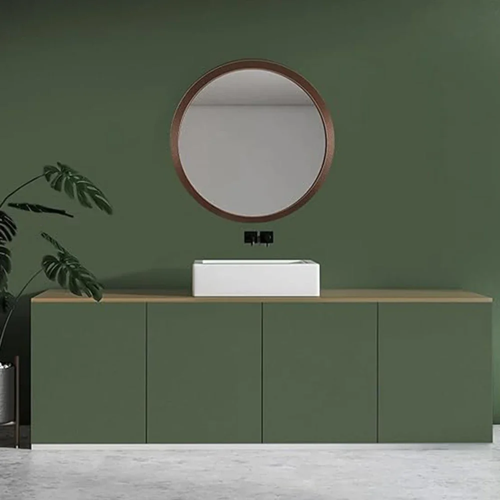 1 Roll PVC Waterproof Sticker Matte Green Cabinets Desktop Door Furniture Refurbished Decorative Film Self-adhesive Wallpaper