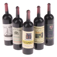 10Pcs 1/12 Dollhouse Miniature Accessories Mini Wine Bottle Set With Box Simulation Drinks Model Toys For Doll House Decoration 2