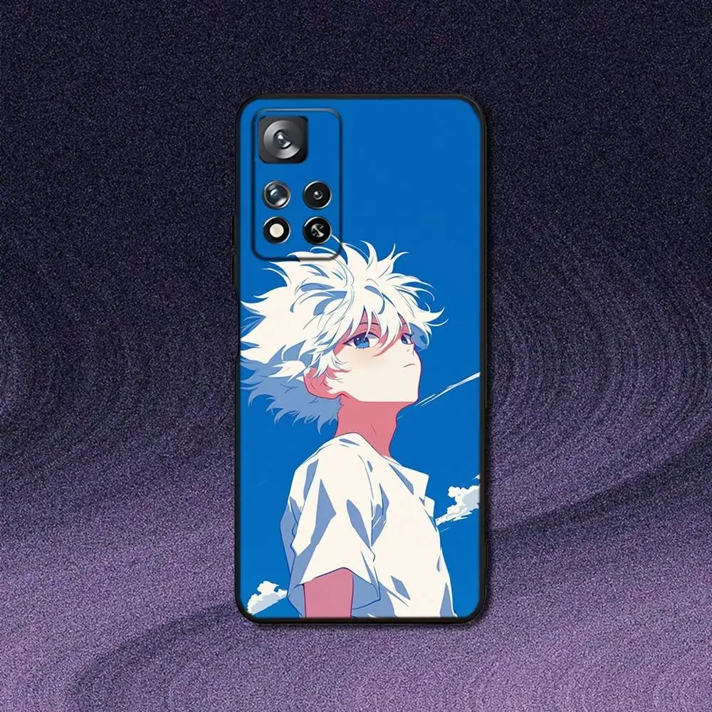 Sleek Black Killua Phone Case from Hunter X Hunter Collection
