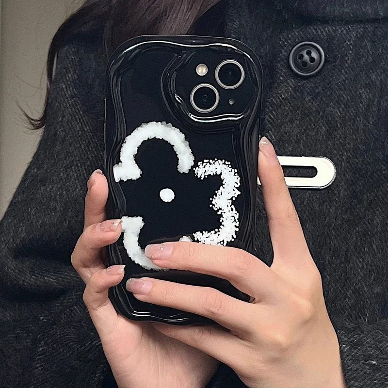 Floral Cat Soft Phone Case Cover