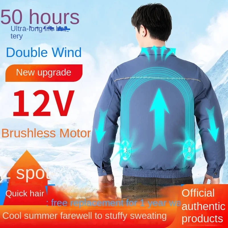 Giacca Con Ventola Di Raffreddamento - Aria Condizionata Indossabile, USB, Anticipo Di Calore - Foto 10