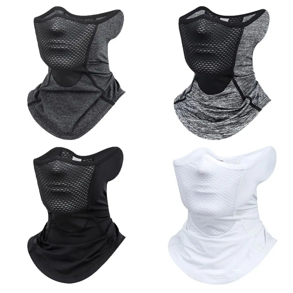 

Outdoor Face Shield Face Gini Mask Ice Silk Women Neckline Mask Men Fishing Face Mask Summer Sunscreen Mask Mesh