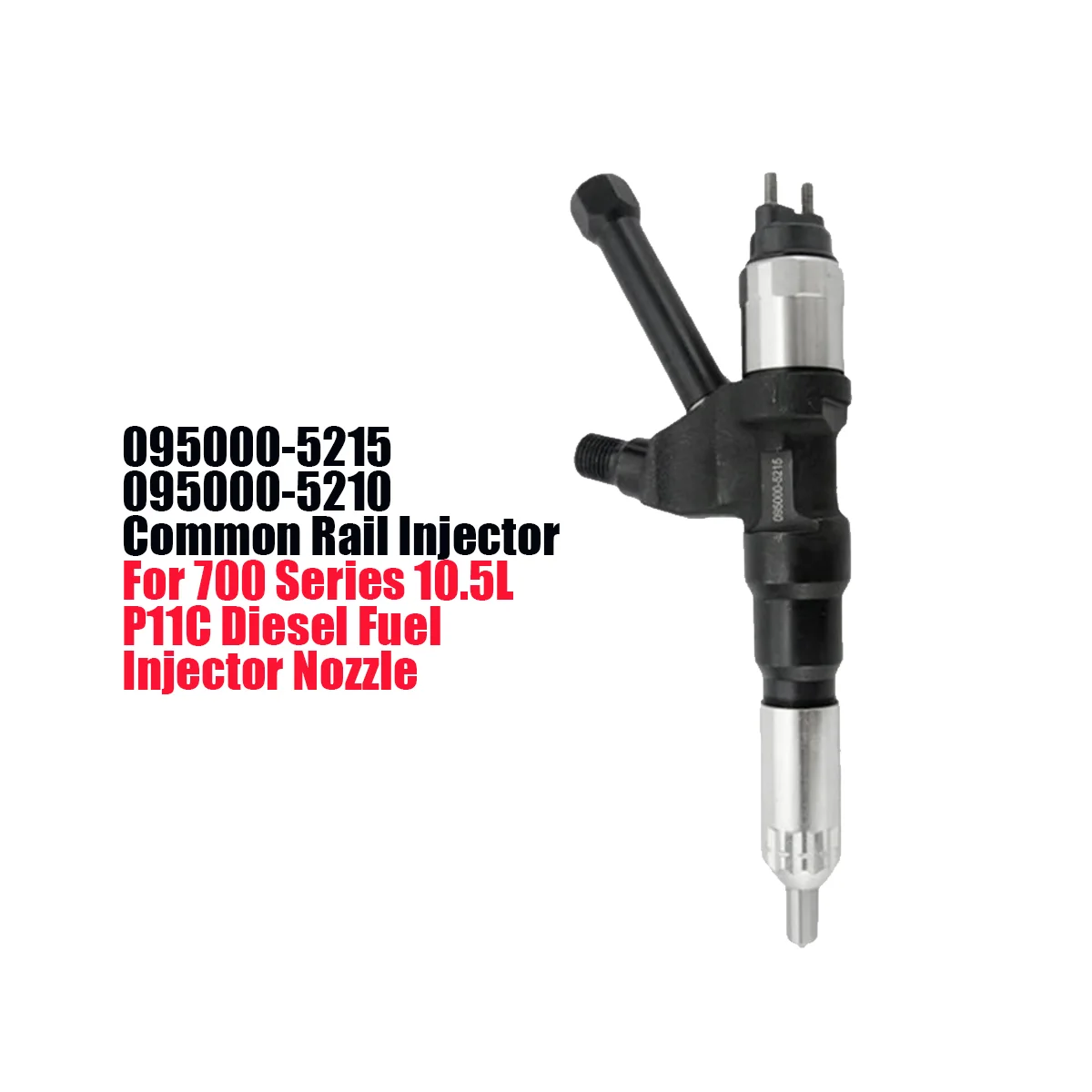 

095000-5215 Crude Oil Common Rail Fuel Injector for Hino 700 Series 10.5L P11C Engine Injector Nozzle Kobelco SK450