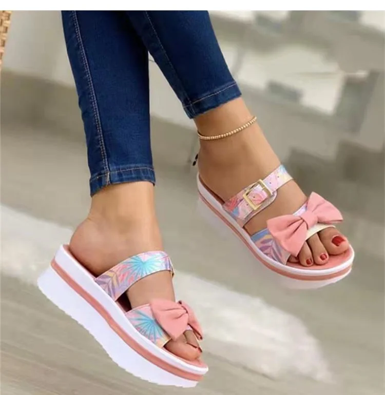 Women Shoes 2022 New Sandals Open Toe Shoes For Women Solid Color Ladies Shoes Casual Beach Wedge Sandals Light Zapatos De Mujer