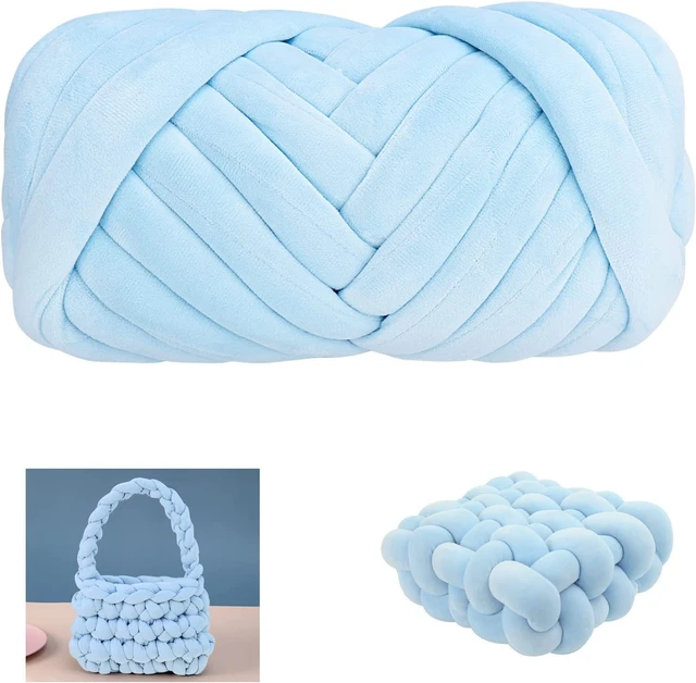 1 Kg Thick Velvet Yarn Arm Knitting Tube Jumbo Yarn For crocheting blanket