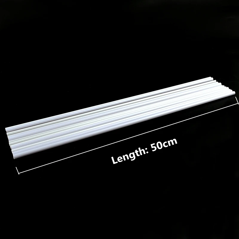 OLYCRAFT 30Pcs ABS Plastic Hollow Round Tubes 12" Length Plastic Round Bar Rods 3mm 4mm 5mm 6mm 8mm Round Hollow Bar For DIY Handmade Sand Table Material Model Building - View #12