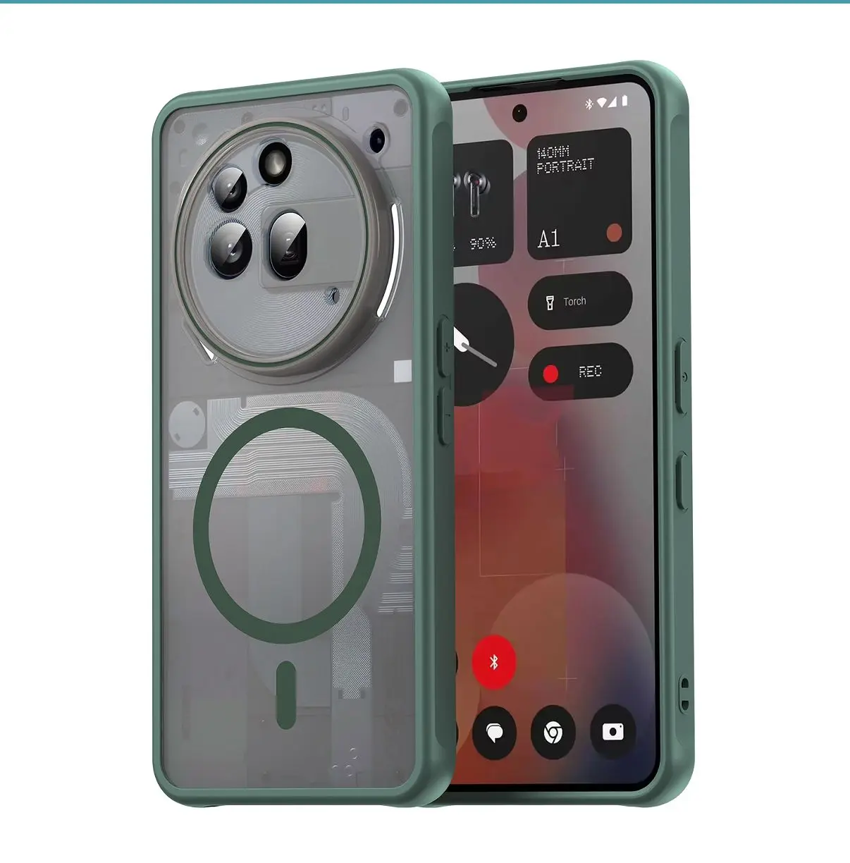 Premium Magnetic Wireless Charging Protective Transparent Case