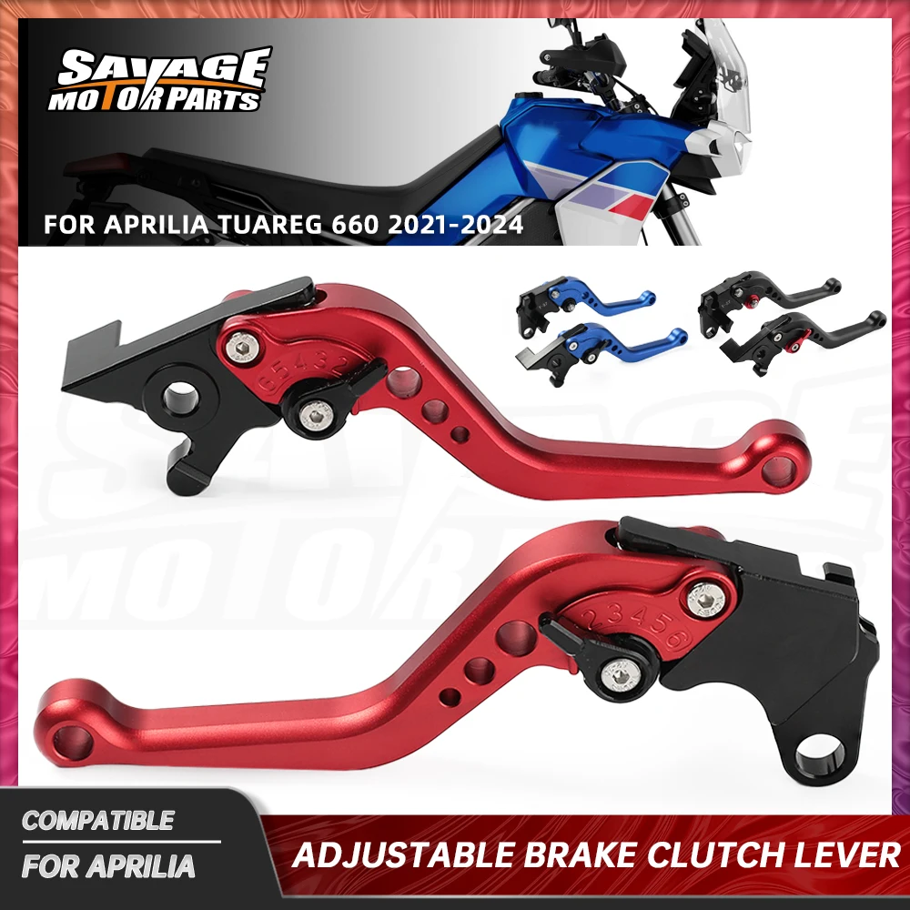 

Короткие Рычаги тормозной муфты для Aprilia Tuareg 660 2021-2024 мотоциклетный регулируемый комплект управления ручкой аксессуары Tuareg-660 2023