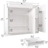 Shoe Storage Cabinet with 3 Doors, 5-Tier Shoe Cabinet with Drawer, 42" Tall Shoe Cabinet Storage with Adjustable Shelves, 2