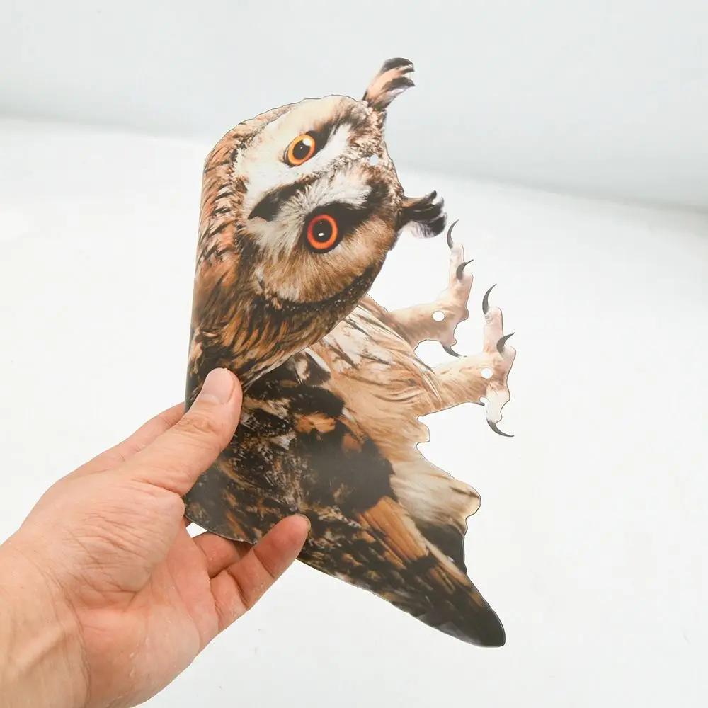 Bird Repellent Fake Waterproof Scare Devices Decoration Wind Chime Owl Scarecrow