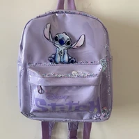 New Disney cartoon Stitch sequin Backpack bag Kindergarten school bag lady girls ball birthday gift 4