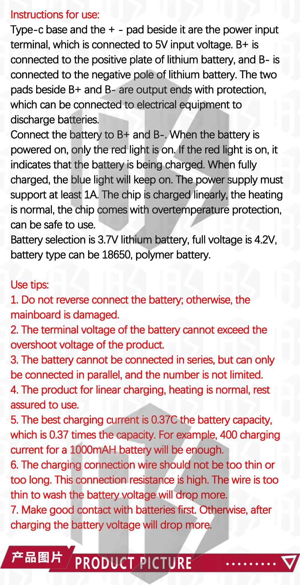 1~20 Stück Mini-Lithium-Batterie-Lademodul 1A/1,2A Ladeplatine TP4056 Modul 18650 Ladegerät MICRO TYPE-C Schnittstelle – Detail 6