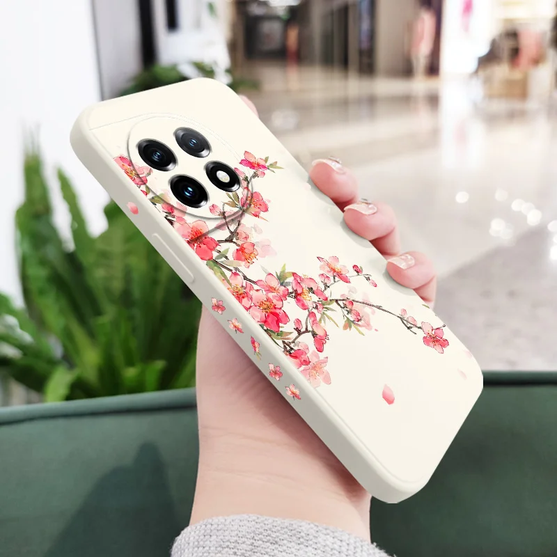 Peach Blossom Liquid Silicone Phone Case