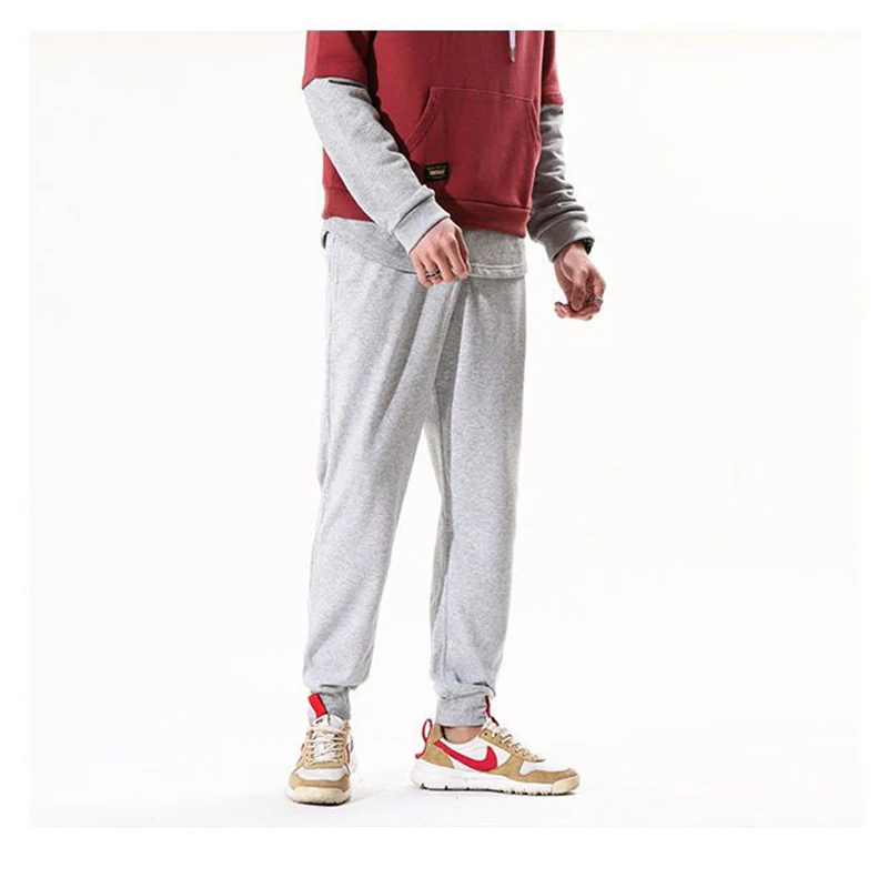 Spring Autumn KPOP Fashion Style Harajuku Trousers Men All Match Pants Casual Straight Leg Pants Running Basketball Sport Pants