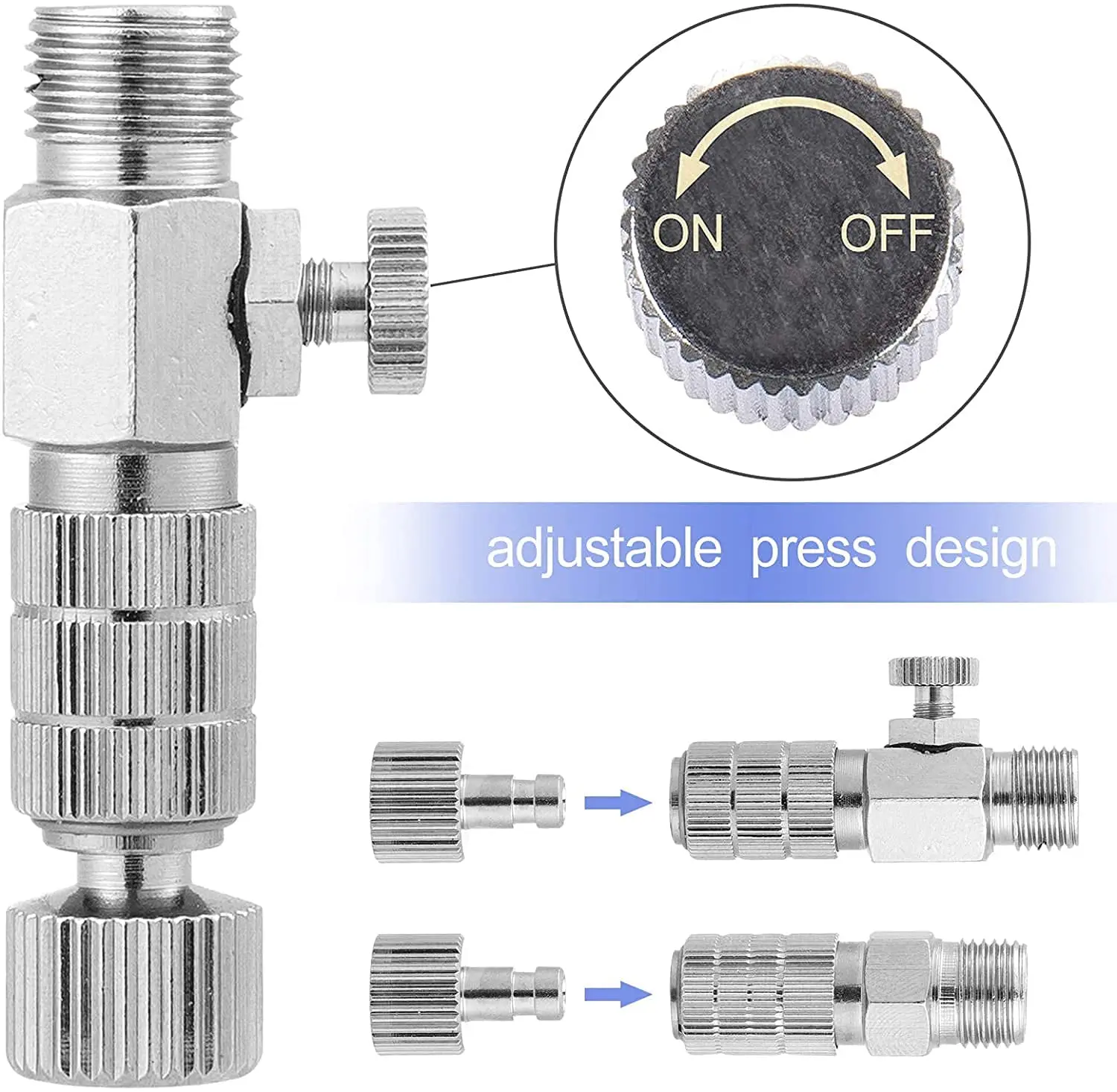 Kit Adattatori Per Aerografo A Sgancio Rapido, 5 Connettori Femmina 1/8" + 1 Maschio - Foto 11