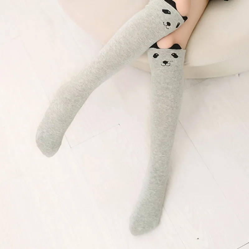 Cute Cartoon Toddler Baby Girls Knee High Long Socks Cotton Breathable Soft Kids Sock Children Half High Tube Socks Kids Socks Cartoon Socks Cotton Knee Socks Knee Length Socks