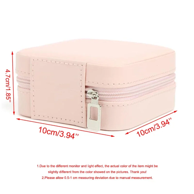Jewelry Box Personalized Initial Letter Withe Name Girl Jewellery Case Wedding Gift Bridesmaid Portable Travel Case Gifts