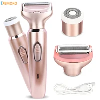 2 in 1 Intimate HairTrimmer Female Groin Depilation Clipper Women Epilator Secret Razor Sex Areas Place Bikini Zone Pubic Rosor 1