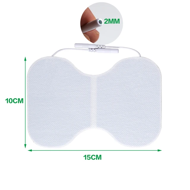 Replacement Electrode Pads for TENS Unit 2mm Plug Muscle Stimulator Stickers for Acupuncture Treatment Waist & Back Massager 2