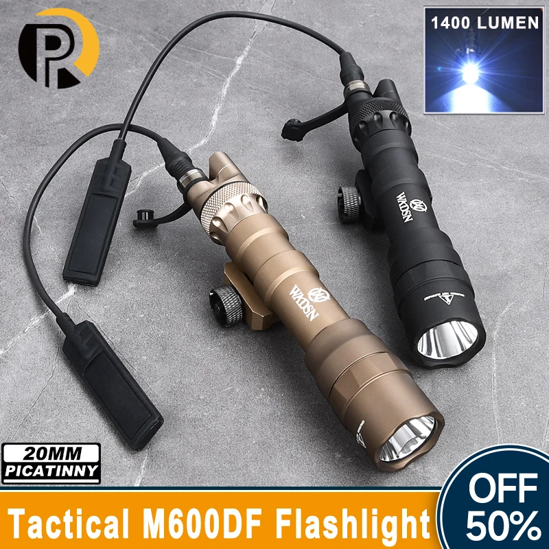 Тактический фонарик M600DF с подсветкой