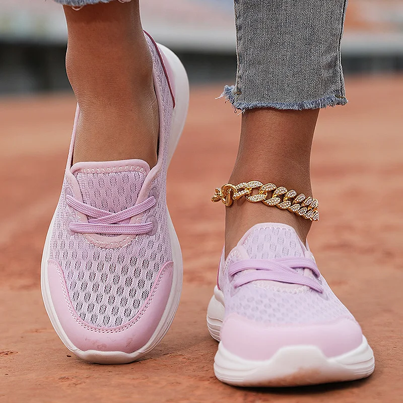 Women's Sneaker 2025 New Woman Shoes Lightweight Autumn Sneakers Mesh Casual Sports Zapatillas De Mujer White Footwear Women