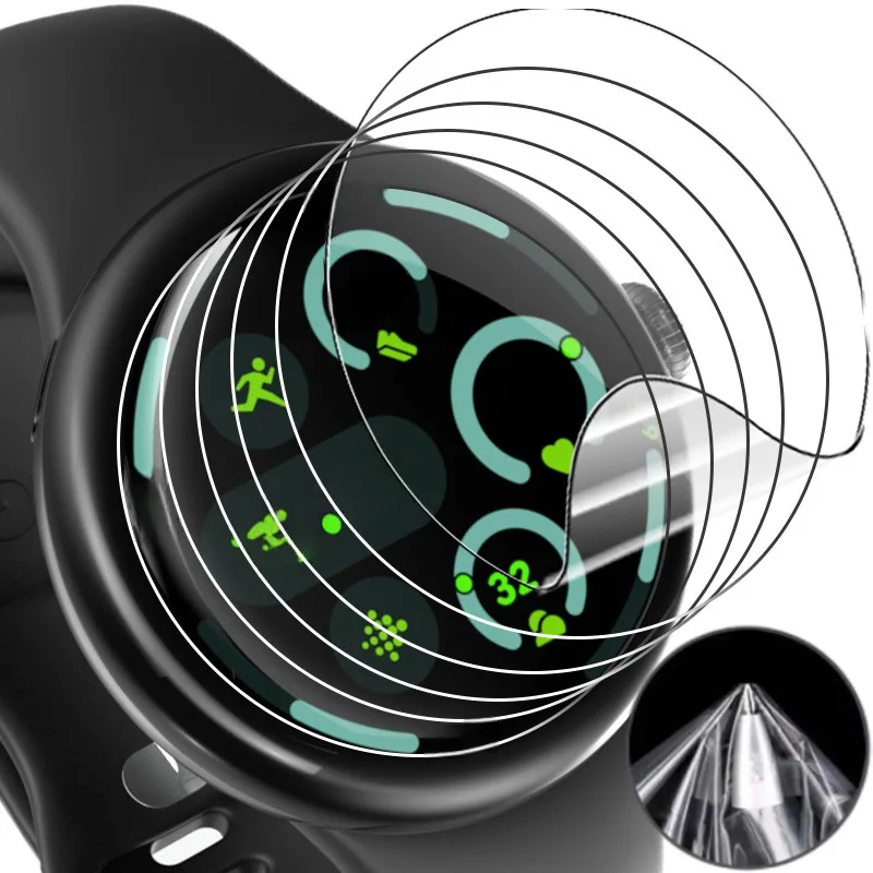Soft TPU Hydrogel Film Protector, HD Clear & Anti-Scratch, Lightweight & Anti-Smudge Watch Cover
