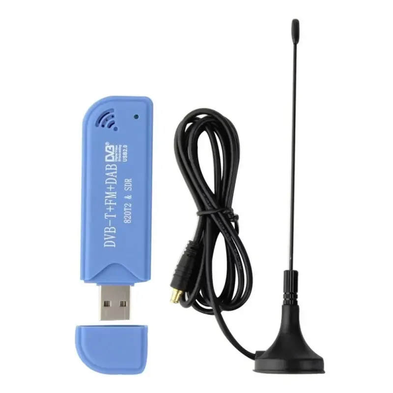 TV stick Mini Portable Digital Receiver USB 2.0 Software Radio DVB-T RTL2832U+R820T2 SDR Digital TV Receiver Stick accessorie