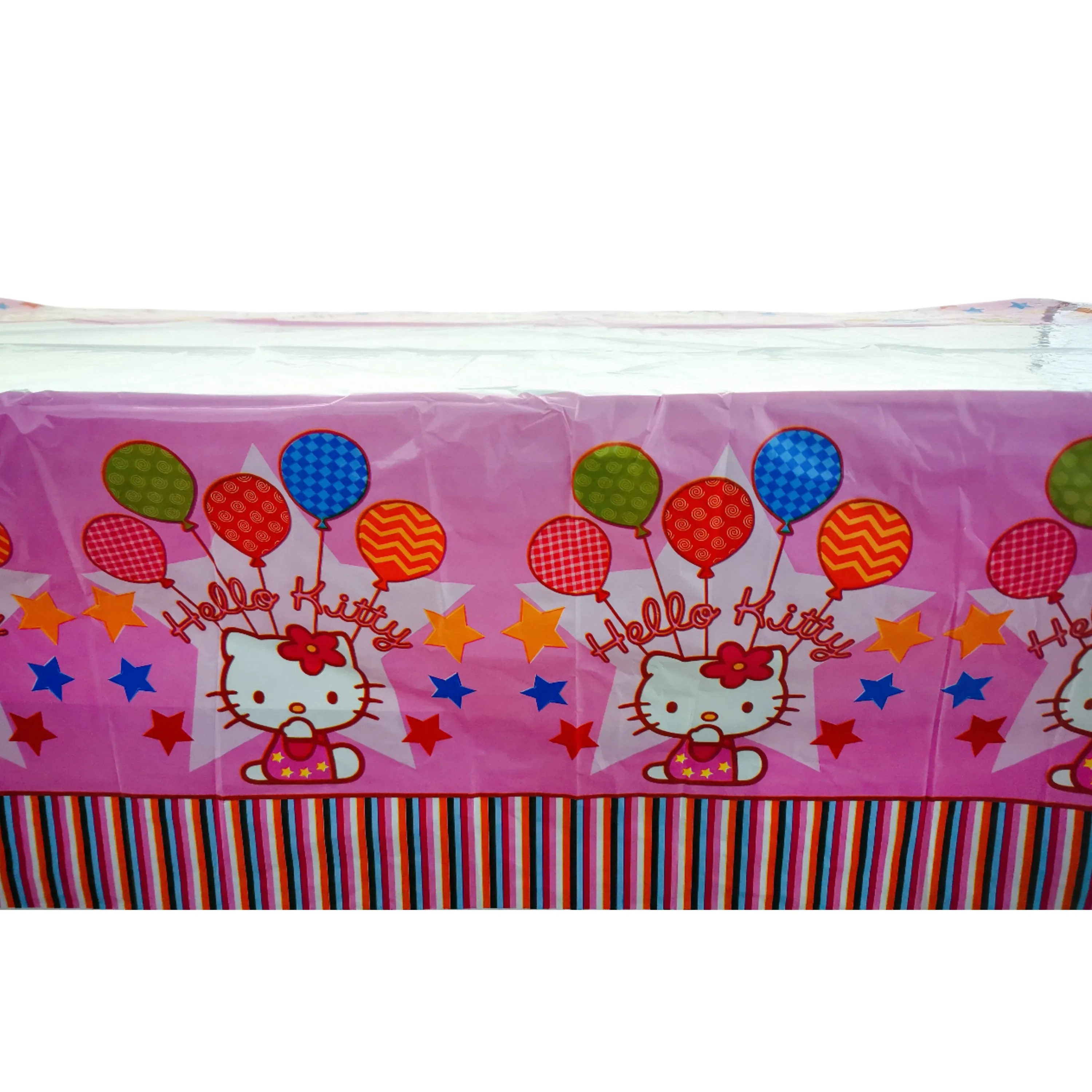thumbnail image 1 of Juego de decoración con globos para fiesta de cumpleaños de niña con temática de Hello Kitty de Sanrio, vajilla desechable, fondo con bandera para baby shower, 1 of 5