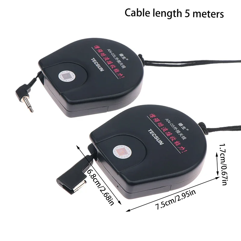 Tecsun AN05/AN03 Antenna esterna per ricevitore radio Antenna PL-660 PL-380 PL-310ET PL-330 Migliora il segnale migliorato della banda SW - immagine 6