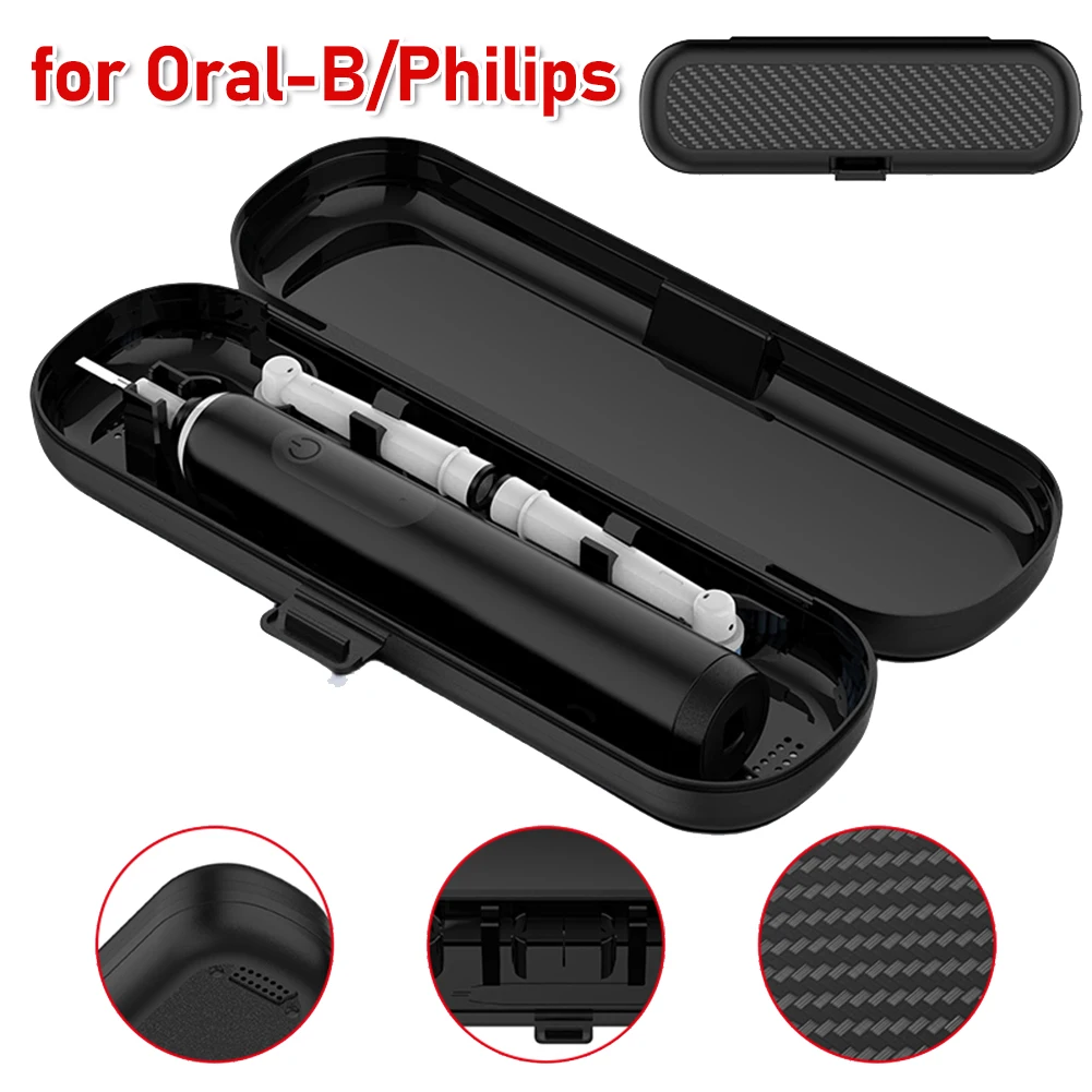 EVA Hard Case for Oral-B/Philips Electric Power Rechargeable Toothbrush Snap-On Design Travel Protective Carrying Storage Bag toothbrush holder toothbrush covers toothbrush case toothbrush storage box