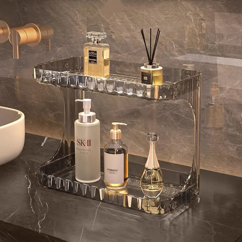 Hanging Storage Organizer Trucco Cucina Acrilico Bagno Storage Organizer Camere Da Letto Soggiorno Soletta Mobili Per La Casa