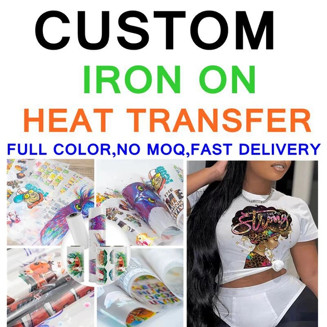 Brand Logo Patch Custom Dtf Heat Transfers Printing Iron On Patch For  Clothing Diy Dtf Print Thermal Transfer Heat Stickers - Patches - AliExpress