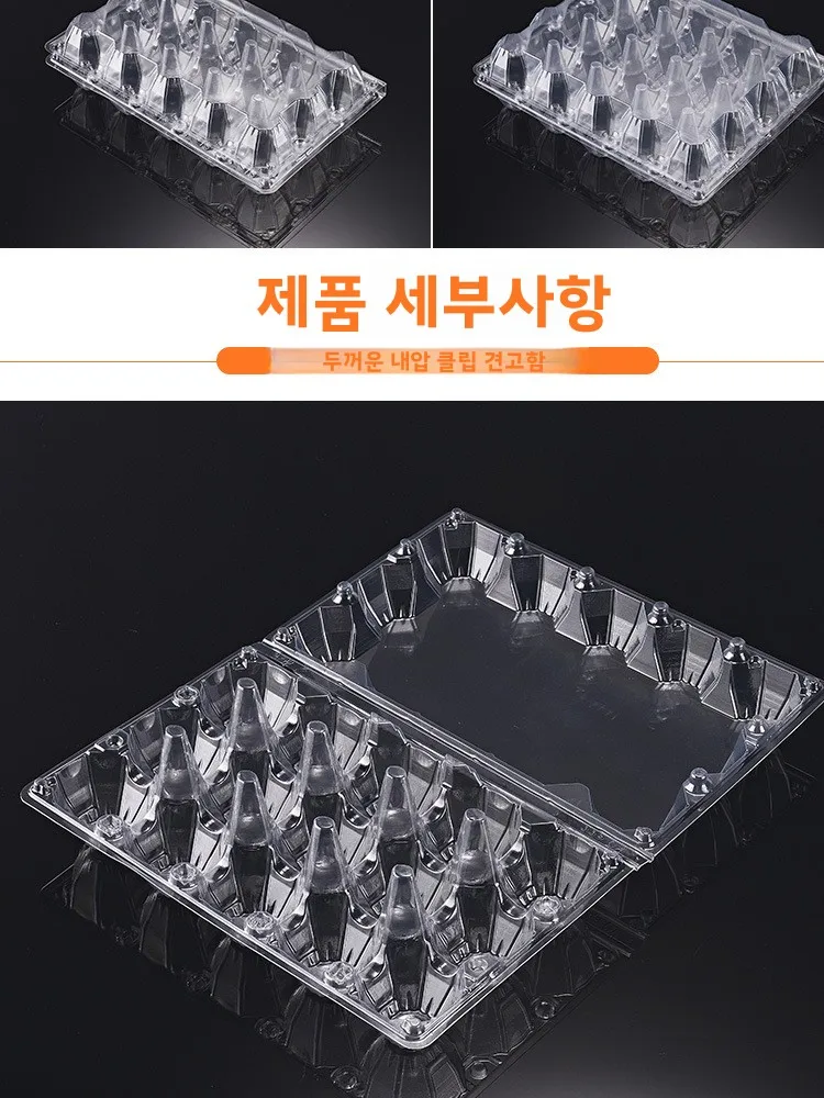 플라스틱 투명 계란 보관 상자 일회용 계란 트레이 충격 방지 계란 운반 상자 컨트리 피크닉 야외 캠핑 여행용