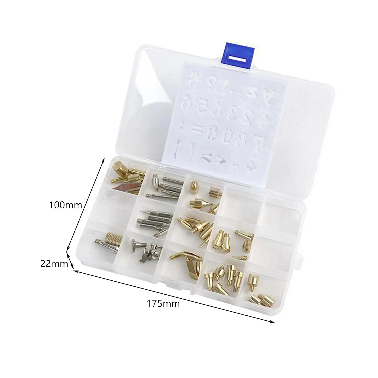 

53x Pyrography Wood Burning Tips Multifunctional Pyrography Soldering Iron Heads for Soldering Pyrography Work Embossing Adults