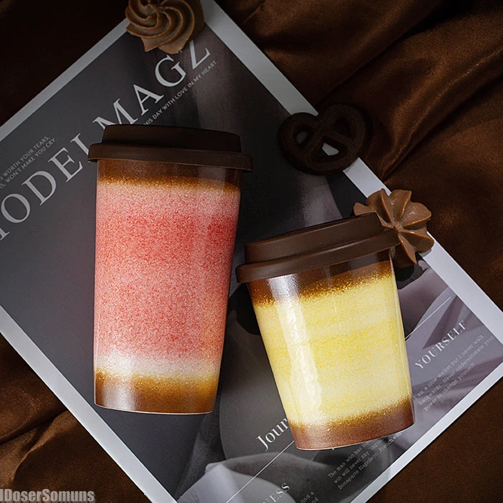 

Кружка креативный эстетический дизайн для офиса, дома, бара, ресторана с постепенными изменениями элегантное простое современное стильное украшение для кофе и отдыха