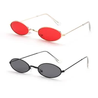 Petites lunettes de soleil ovales rétro pour hommes et femmes, lunettes vintage, nuances, style de rue des années 90, 2023 1