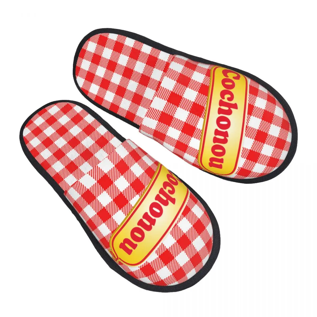 

Custom Print Women Cochonous Saucisson House Slippers Soft Warm Memory Foam Fluffy Slipper Indoor Outdoor Shoes