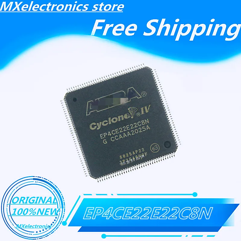 

1PCS/LOT NEW100% EP4CE22E22C8N EP4CE22E22C8 IC FPGA 79 I/O 144EQFP original
