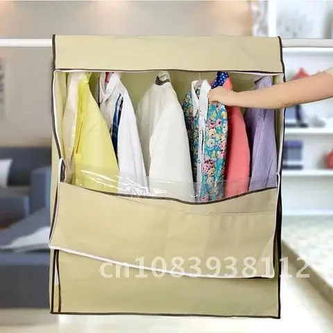 

Non woven Large Clothes Cover for Garment Suit Dress Coat Wardrobe Cloth Dust Covers Stereoscopic Clothing Cover Storage Bag