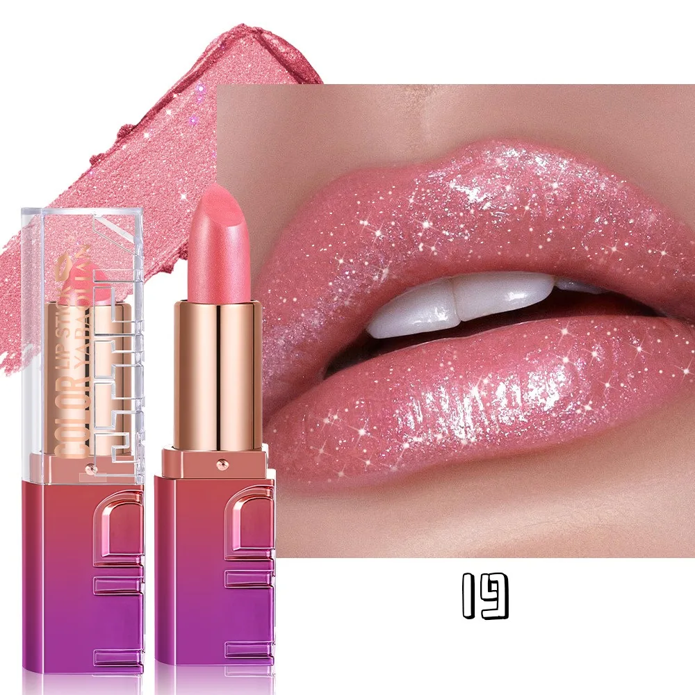 Schimmernder Perlglanz Lippenstift Mit Goldpartikeln Metallic_voghion.com