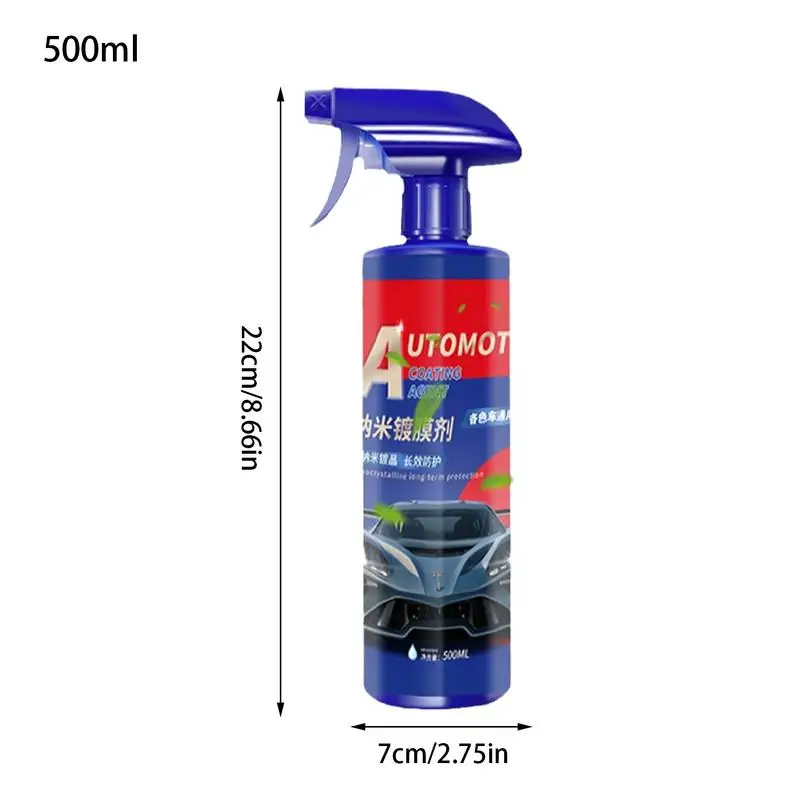 500ml Car Ceramic Coating Auto Nano Spray Coating Agent Car Ceramic Spray Wax Coating Liquid Surface Wax Water Displacing Liquid