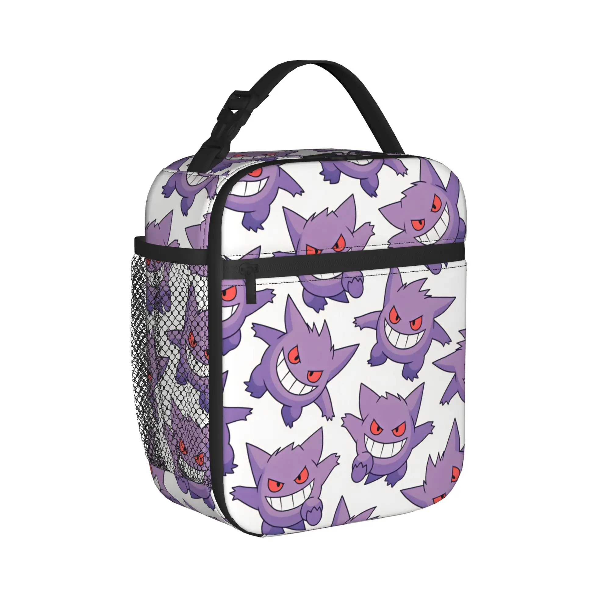 Gengar Fashion Print Thermal Lunch Bag - Stylish Oxford Portable Cooler Bag for Kids