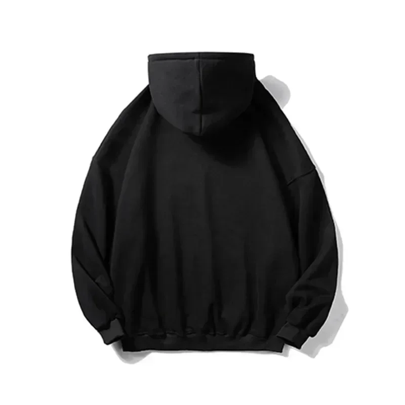 Herren Gothic Dark Pattern Zipper Hoodie Herbst/Winter Neue Heavy Duty Casual Jacke Retro Street Top – Detail 5